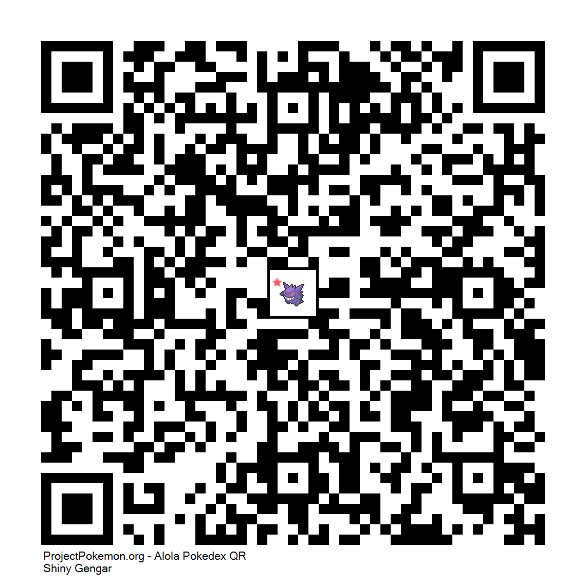 Cdigo QR de Gengar variocolor